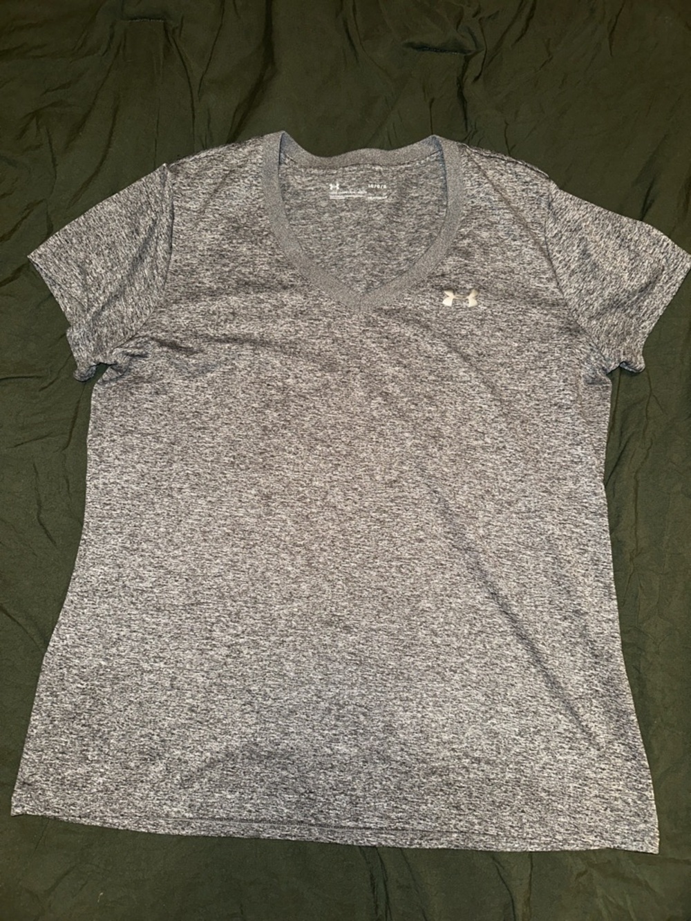 Under Armour Gray Heather V-Neck Performance Tee